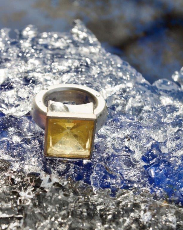 Ring Gold Silber Beryll